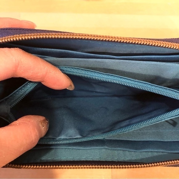 Travelon Anti-Theft Wallet, ROYAL/NAVY BLUE, Size 8” X 4” - Picture 5 of 10